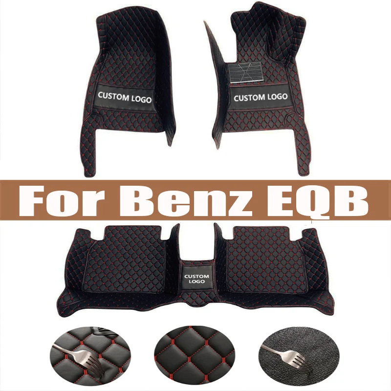 

Car Floor Mats For Mercedes Benz EQB 2022 Custom Auto Foot Pads Automobile Carpet Cover Interior Accessories