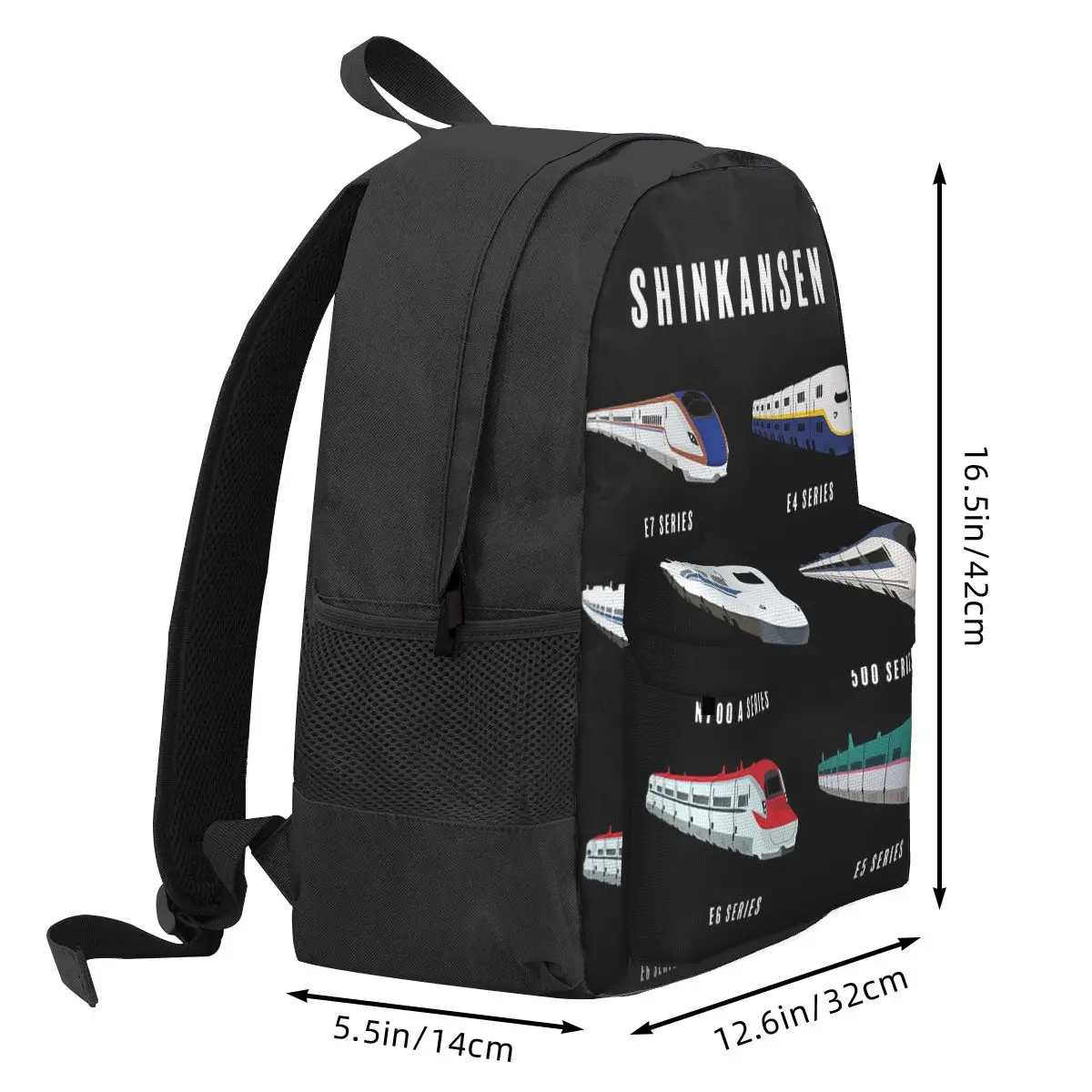 Japonês Shinkansen Bullet Trens Mochilas para Meninos e Meninas, Estudantes Bolsas Escolares, Mochila de Viagem, Bolsa de Ombro, Bookbag