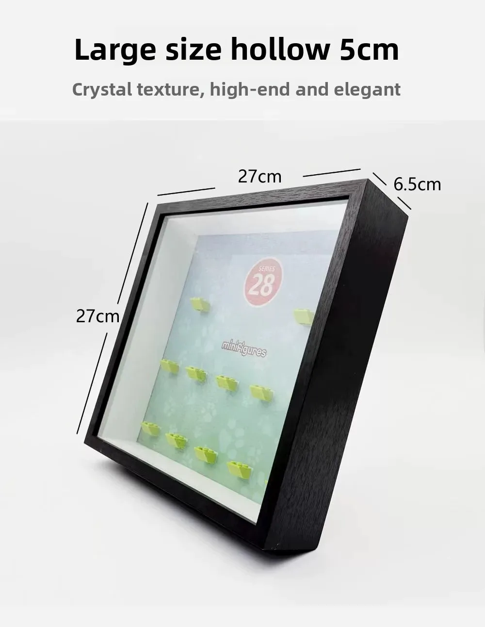 Acrylic Display Frame For Lego 71051 Series 28 Minifigures 12 Slots Wall Mount Dust Proof Building Blocks Figure Display Box