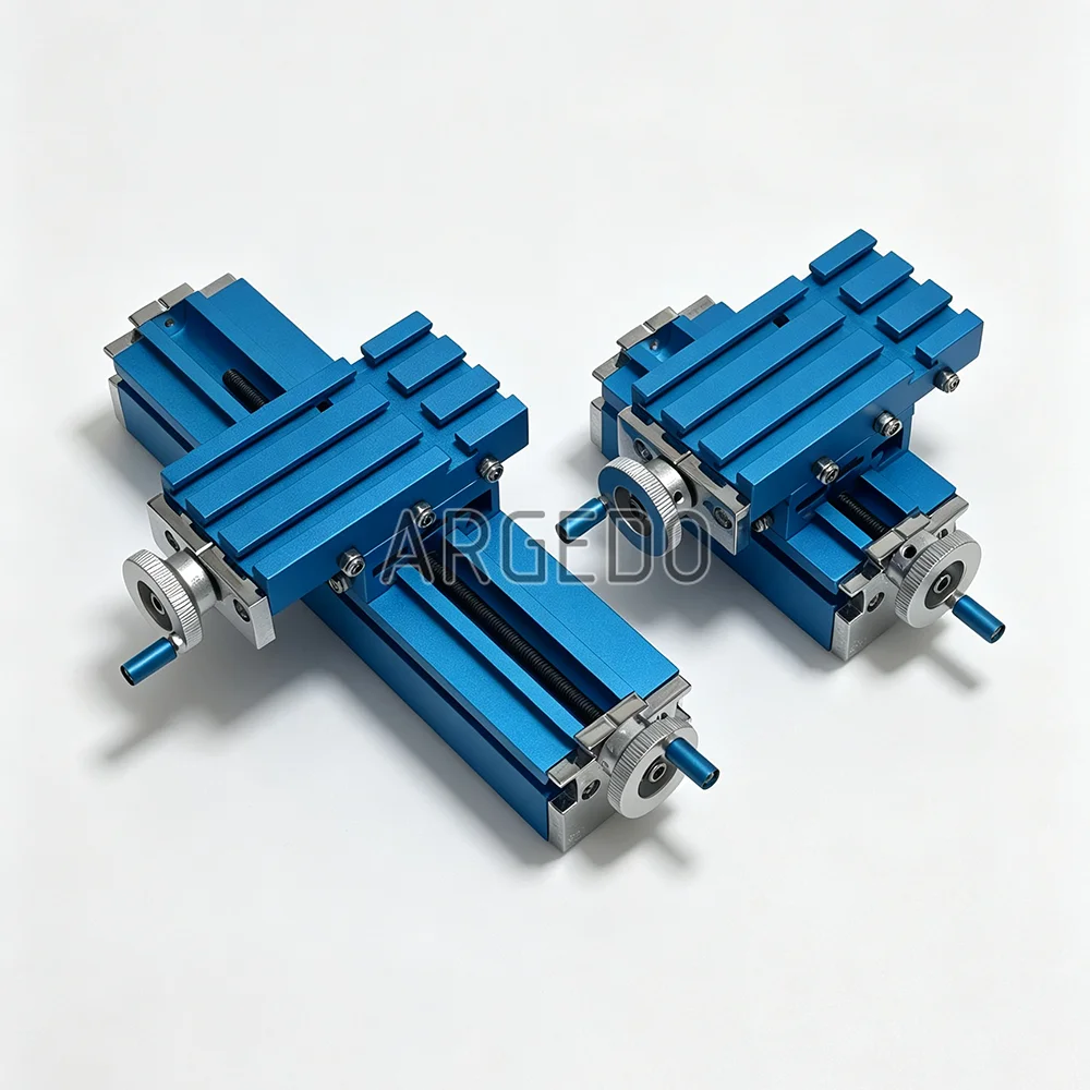 W017012 Micro XY Axis Manual Leadscrew Cross Slide Table 55x50mm / 150x50mm Travel for Xendoll Mini Lathe Milling Machine