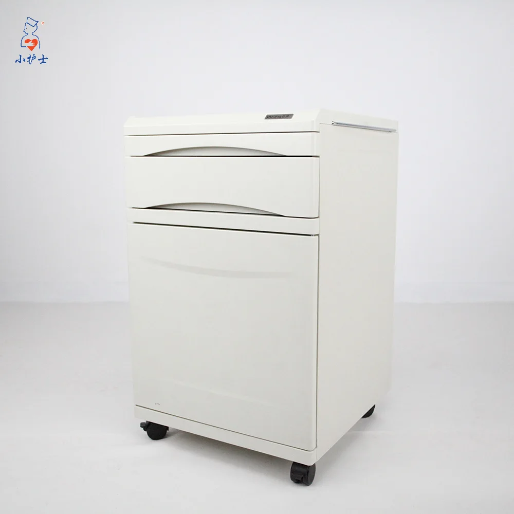 ABS D-22 et armoire en acier enduite d'époxyde de cendres pour l'hôpital, table de chevet médicale d'hôpital