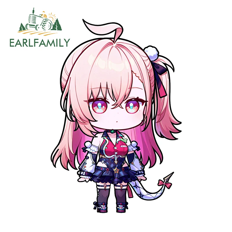 

EARLFAMILY Chibi Cissia Personalized Stickers Car Bumper Window Sticker Bumper Tumbler Decal Motorcycle Vinyl Material Decor