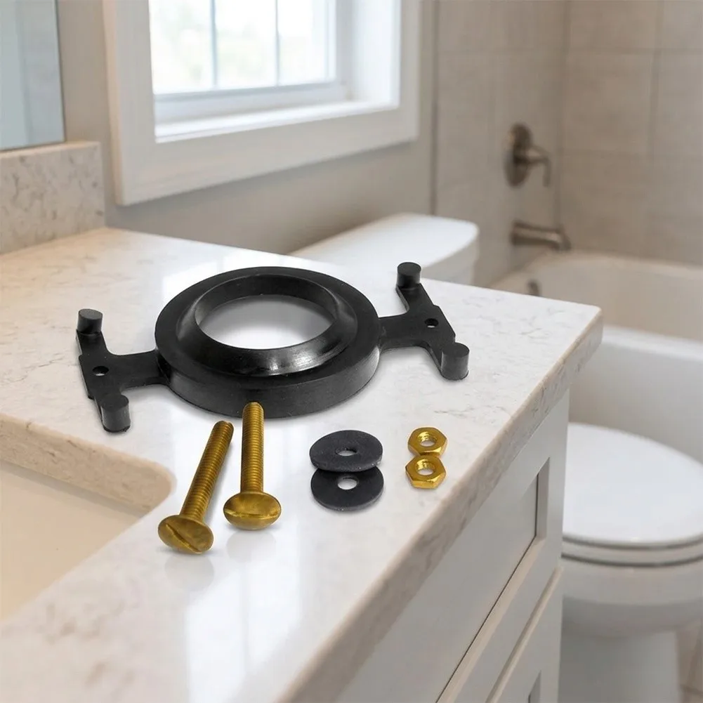 Toilet Tank Bolt Set Compatible with For Eljer Toilets Includes Rubber and Metal Gaskets for Leak for proof Seal