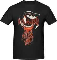 Falling in Band Reverse Men's Crew Neck Short Sleeve Tops Trend Versatile T-Shirt Black