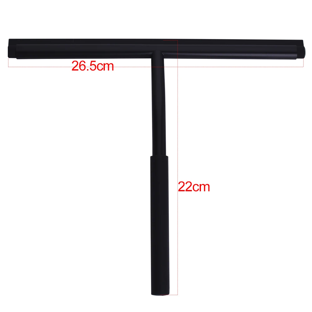 10\'\' INCH Silicone Shower Squeegee Scrape Black Gray Color With Hook Cleaner Bathroom Kitchen Glass Car Cleaning Tools