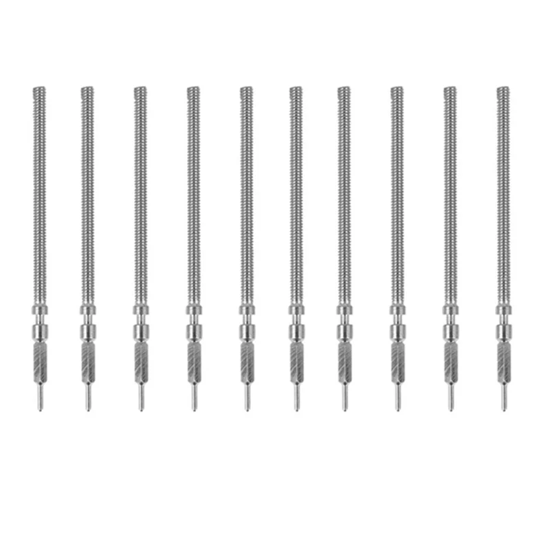 ABQR 10PCS/Set Watch Winding Stem Replacement for ETA 6497-1 6498 Seagull ST36 Watch Crown Movement Handle Repair Tool Parts