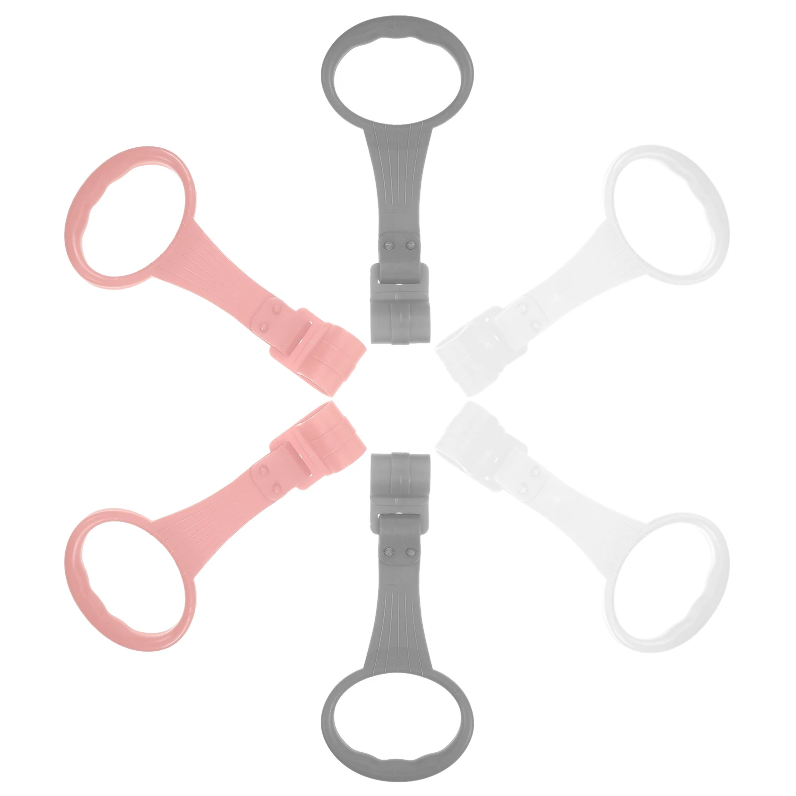 6個セット ベビーハンズリング ベビーベッド用 吊り下げ式 幼児用 スタンドアシスト 安全な運動能力開発 ベビーサークル ハンドルリング