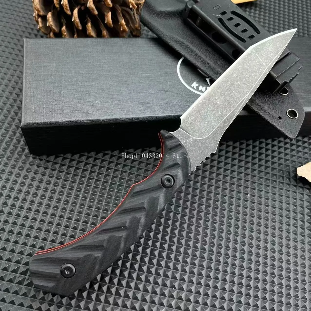 edc-ジャングルクライミングバックパッキングユーティリティナイフ高硬度アウトドアハイキング釣り固定ナイフ荒野活動ギアギフト