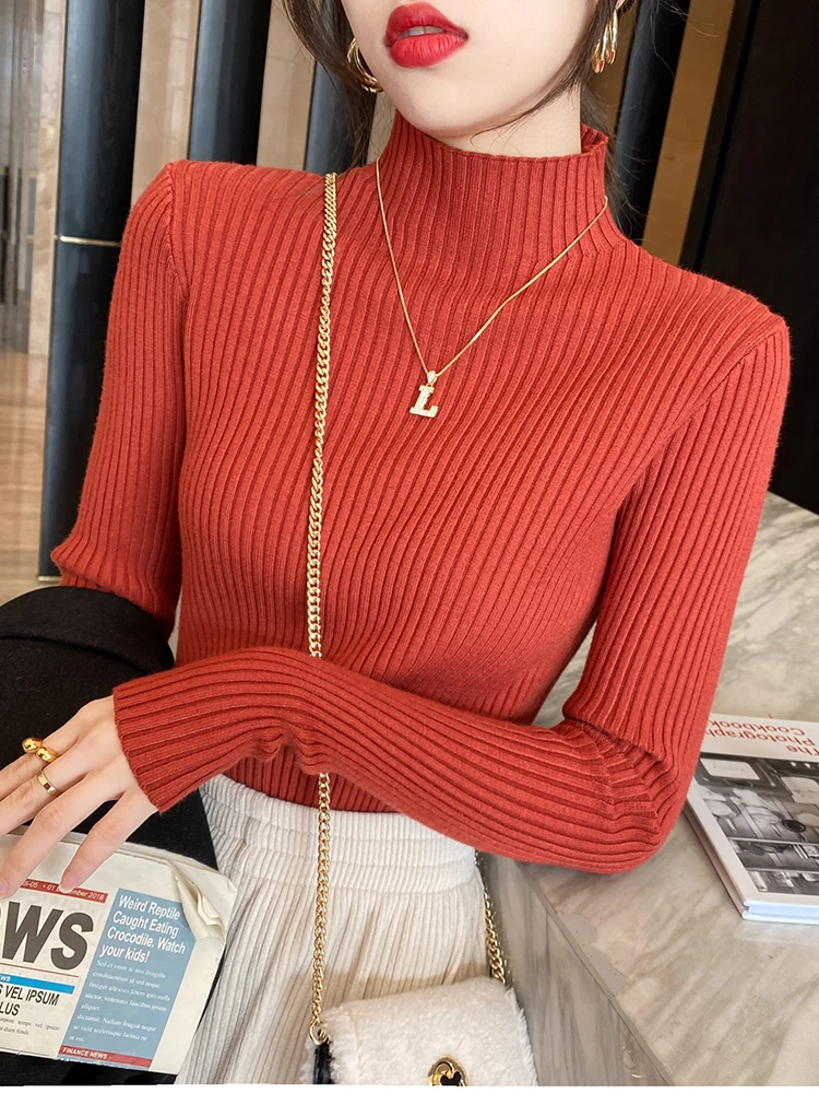 AOSSVIAO Turtleneck Sweater Solid 8