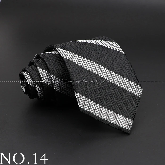 Neue Design Hochzeit Männer Krawatte Schwarz Solide Gestreiften Paisley Blume Krawatten Männer Business Dropshipping Bräutigam Kragen Zubehör Geschenk – Detail 14