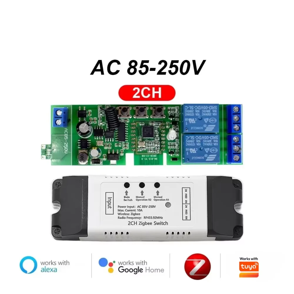 Zigbee Relaisschalter 1 Kanal – Tuya/SmartLife Ko Produktbild-Vorschau 3