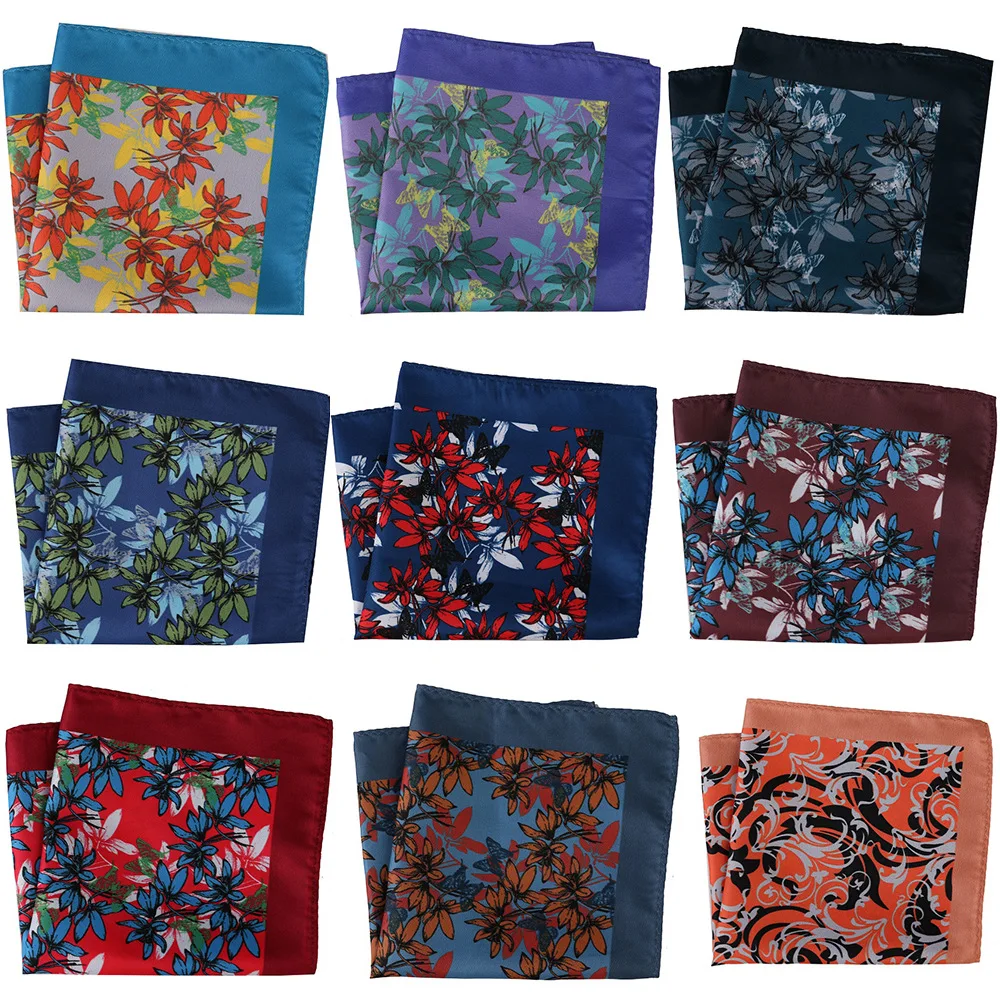 30 * 30 cm Fazzoletti da uomo e asciugamani quadrati Hanky Abito fantasia alla moda Asciugamano quadrato Fazzoletto Sciarpe Accessorio