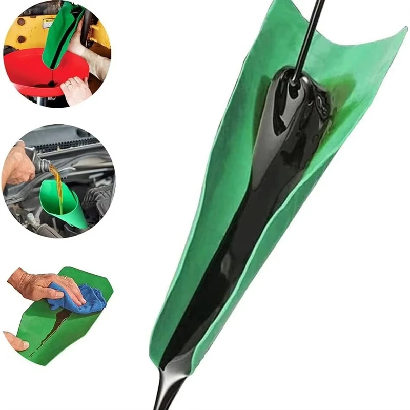 Any Shape Funnel Oil Guide Plate, Flexible Drainage Oil Guide Tool, Foldable Oil Guide Plate, Multifunctional