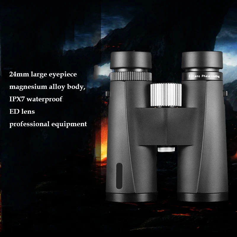 

12x50 Binoculars Professional ED Lens Telescope Powerful Long Range BAK4 Prism For Hunting Outdoor Camping IPX7 Waterproof