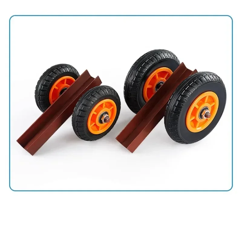 Marble Tile Two Wheel Trolley Channel Steel Trolley Heavy Duty Mobile Solid Rubber Wheels