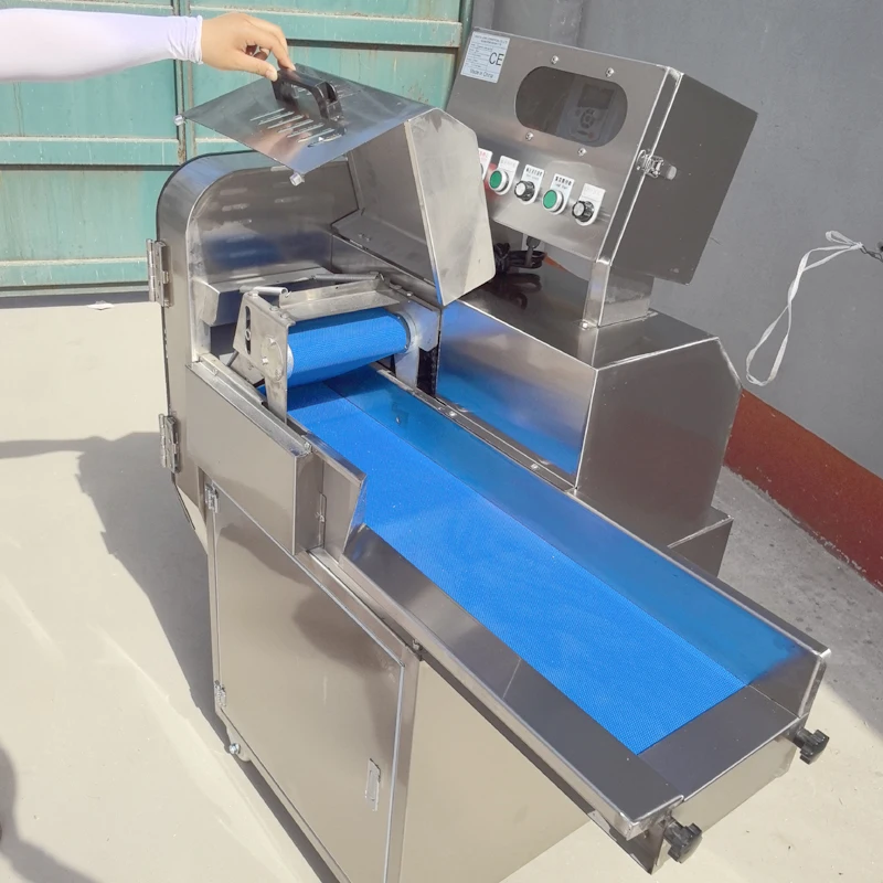 Large Vegetable Cutting Machine, Conveyor Belt Width 20cm Customizable Vegetable Slicing Shredding And Sectioning Machine