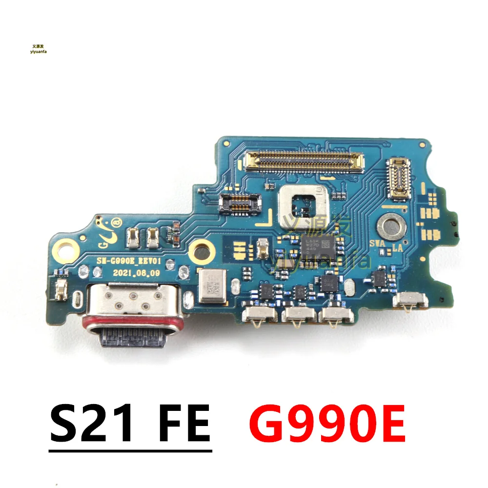 For Samsung Galaxy S21 FE 5G G990U G990B G990E USB Type-C Fast Charger Charging Port Dock Connector Microphone Main Board Flex