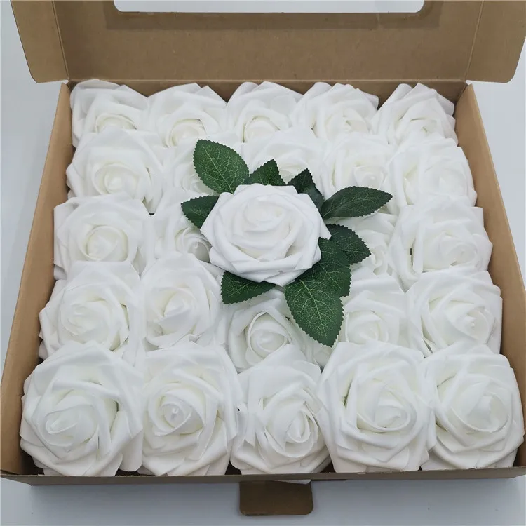 25 Pcs Roses Artificial Flowers Home Decoration Bridal Wedding Home Floral Decoration Artificial Flowers