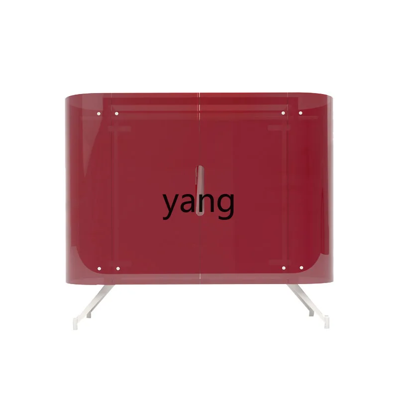 

LH stainless steel acrylic transparent wardrobe household burgundy storage locker