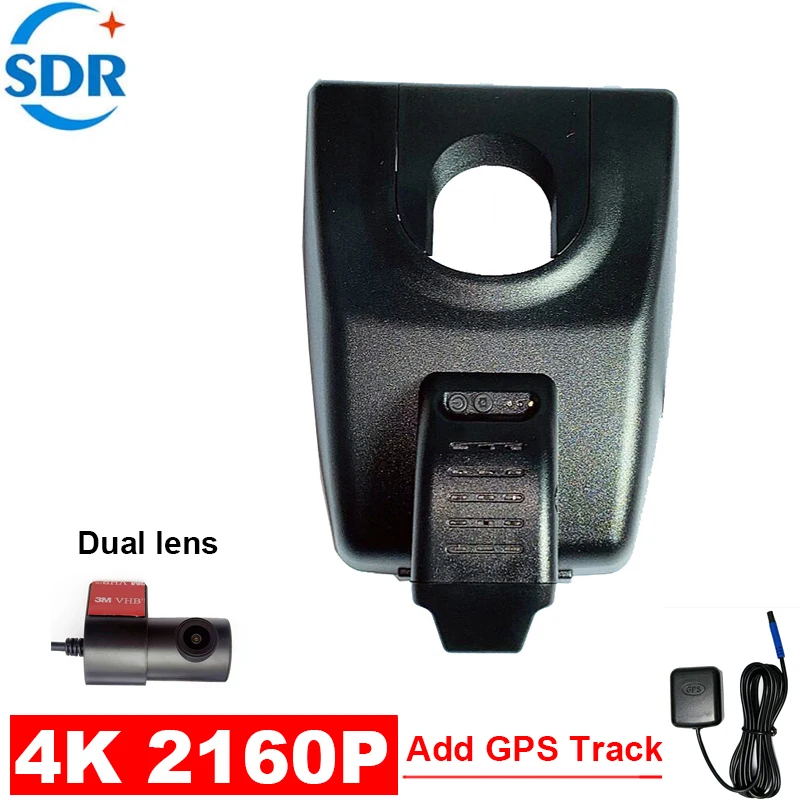 

Видеорегистратор 4K HD с Wi-Fi, функцией Plug and Play, управлением через приложение и GPS для Toyota RAV4 xa40 xa50, Harrier, Venza 2019, 2020, 2021 годов выпуска