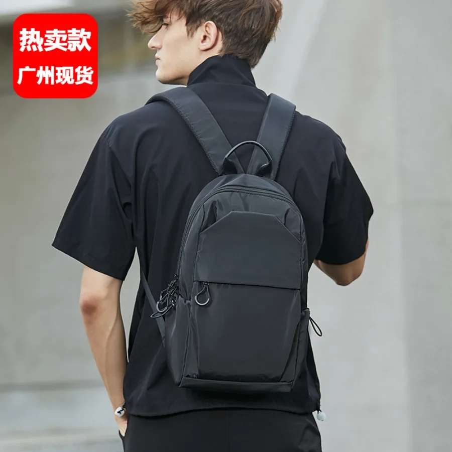 

【New style】National trend mini small backpack men's fashion brand light student schoolbag outdoor sports travel small backpack