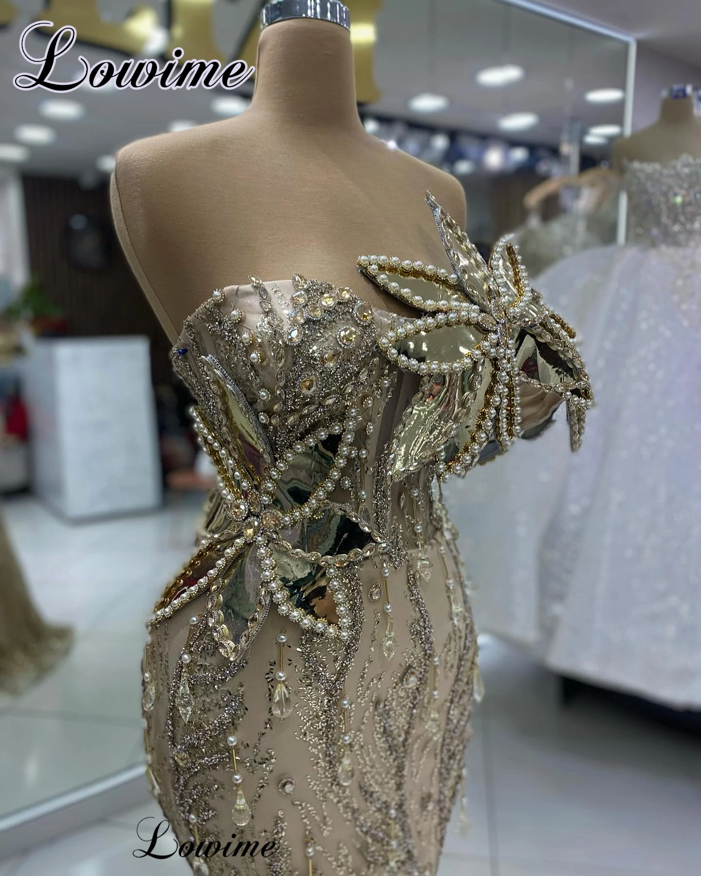 New Champagne Cocktail Dresses Mermaid Designer Vintage Celebrity Dresses For Women Vestidos De Gala Engagement Dresses Custom