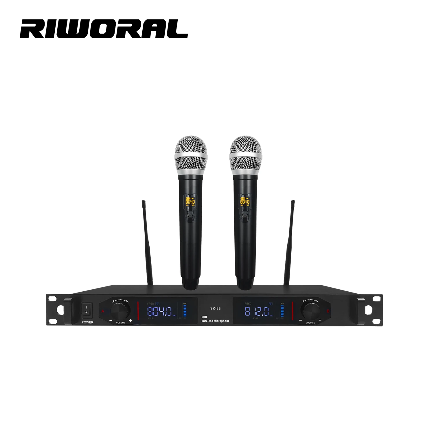 

2026 SK88 Hot Selling 2 Channels Professional Stage Performance UHF Wireless Recording Microphone System