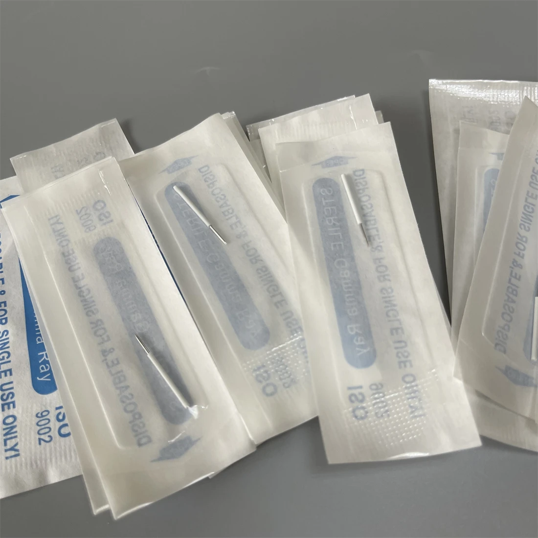 200pcs White 3MM Round Sharp Permanent Makeup Blade Shading Fog Eyebrow Tattoo Needle for Manual Pen