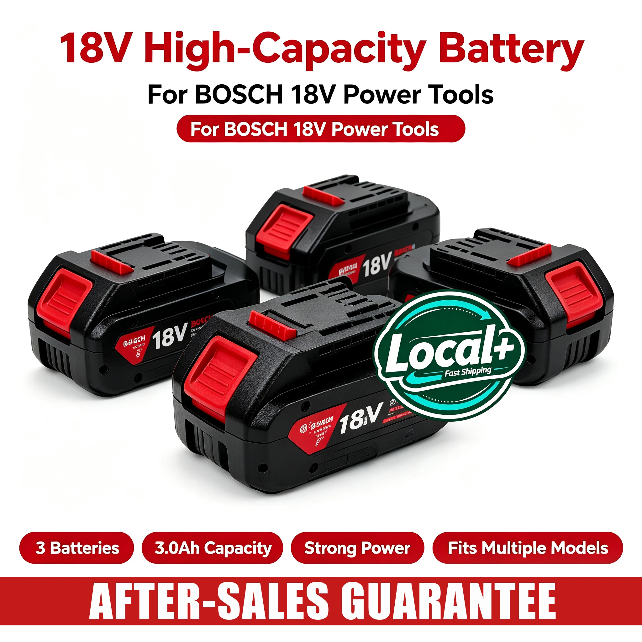 7-Tage-Lokallieferung 18V 12000mAh Wiederaufladbarer Akku für Bosch BAT609 BAT618 BAT618G Passend für GDR18-V-LI GDS18-V-LI GBH18-V-LI GWS18-V-LI, für Haushalts- und Industrie-Akkuwerkzeuge wie