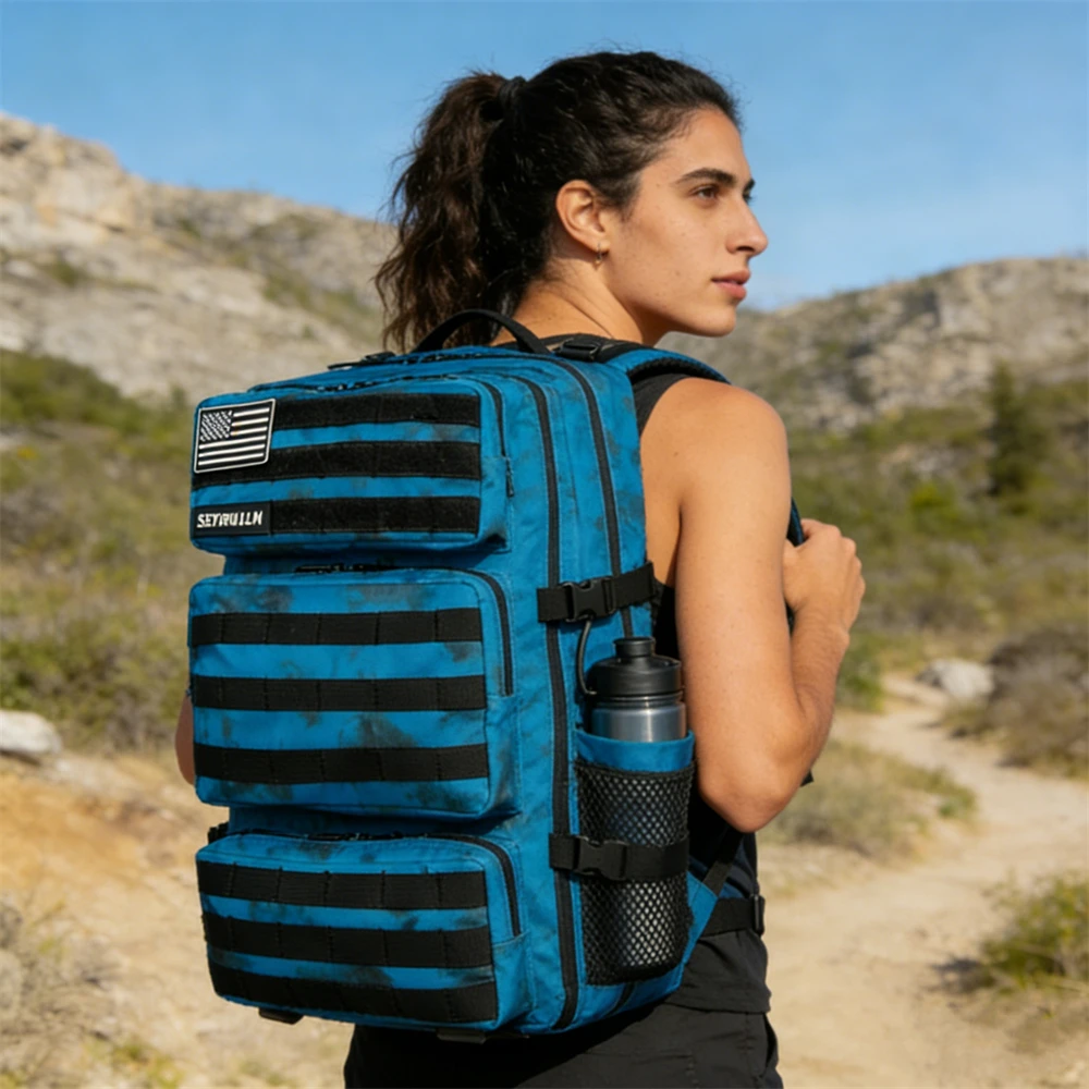 

Большой тактический рюкзак 60 л, штурмовой уличный рюкзак, дорожная сумка, водонепроницаемый рюкзак Molle для альпинизма, кемпинга, походов, сумки-рюкзаки