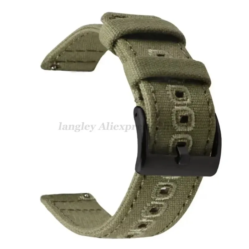 18mm 20mm 22mm Braided Canvas Strap for Samsung Galaxy Watch 3/4/5 40mm 44mm Classic 46mm 42mm Quick Release Bracelet for Huawei