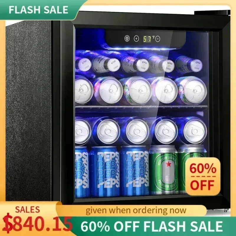 PMD4-Antarctic Star 12 Bottle/48 Can Beverage ثلاجة صغيرة، نبيذ/خزانة، صودا بار ضاغط هادئ قائم بذاته 1.3 cu، #1