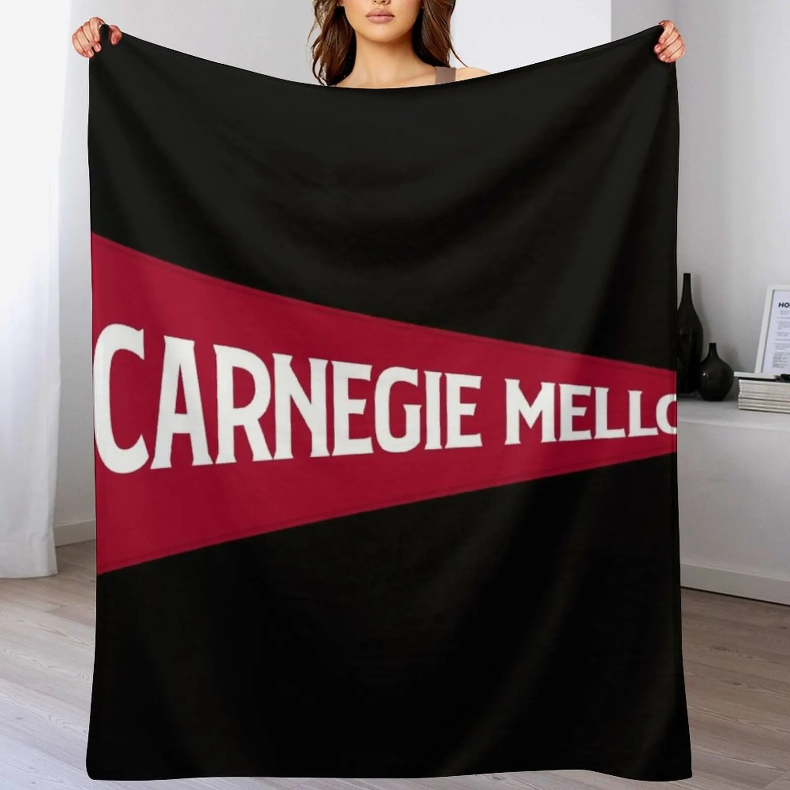 Carnegie Mellon Throw Blanket for winter Decorative Sofas Thins Bed linens Blankets