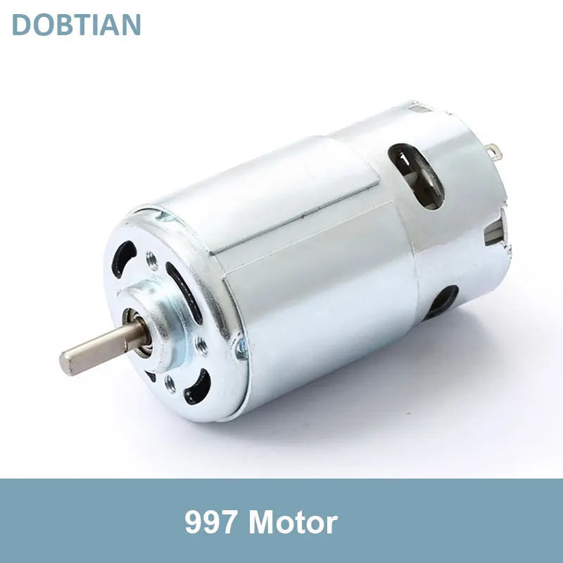 

997 мощный двигатель постоянного тока, входное напряжение, DC12-36V, высокоскоростной двигатель, бесшумный шарикоподшипник