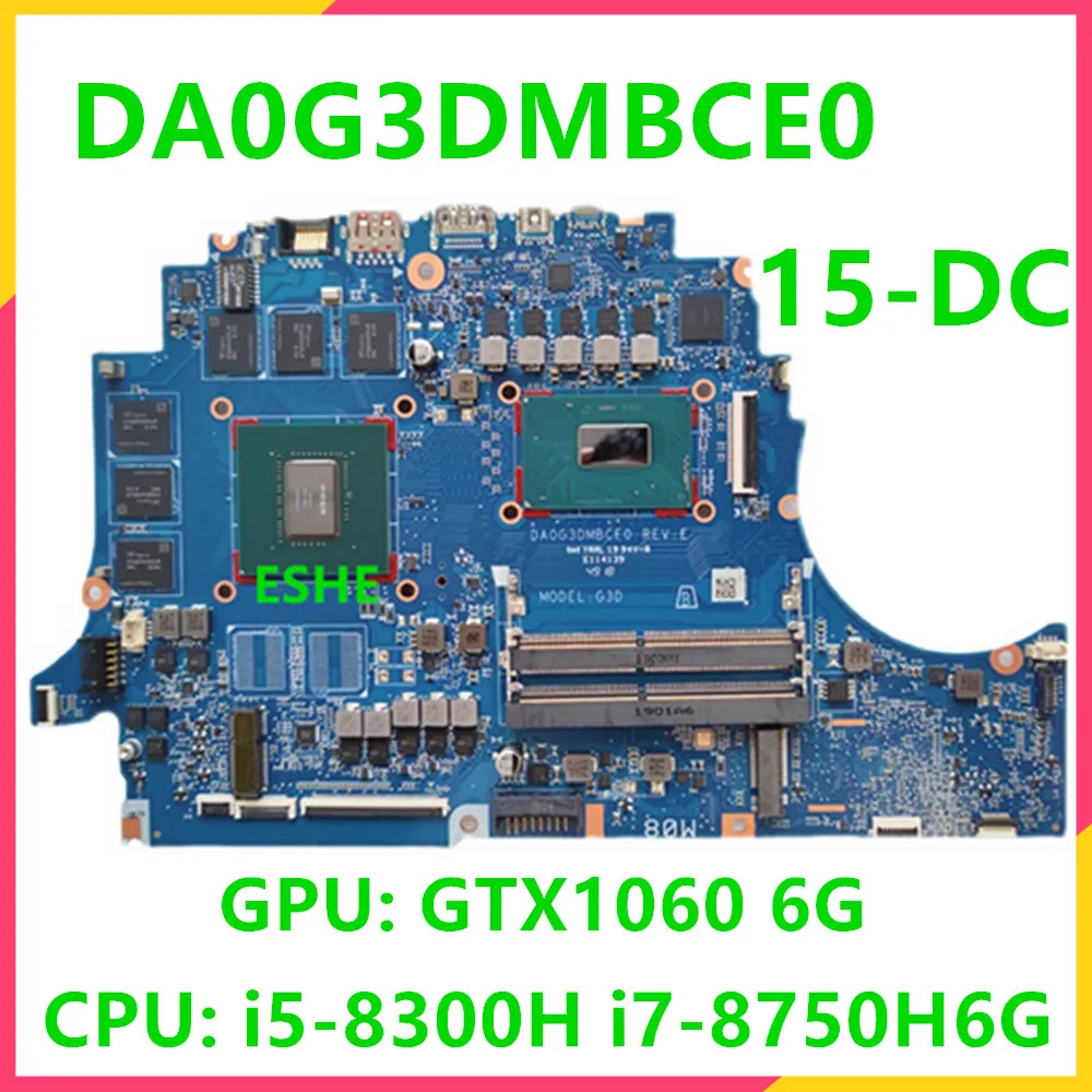 Imagem -01 - Placa-mãe com Cpu para hp 15-dc Notebook I58300h I79750h Gpu Gtx1060 6g Da0g3dmbce0 L25148601 L24332