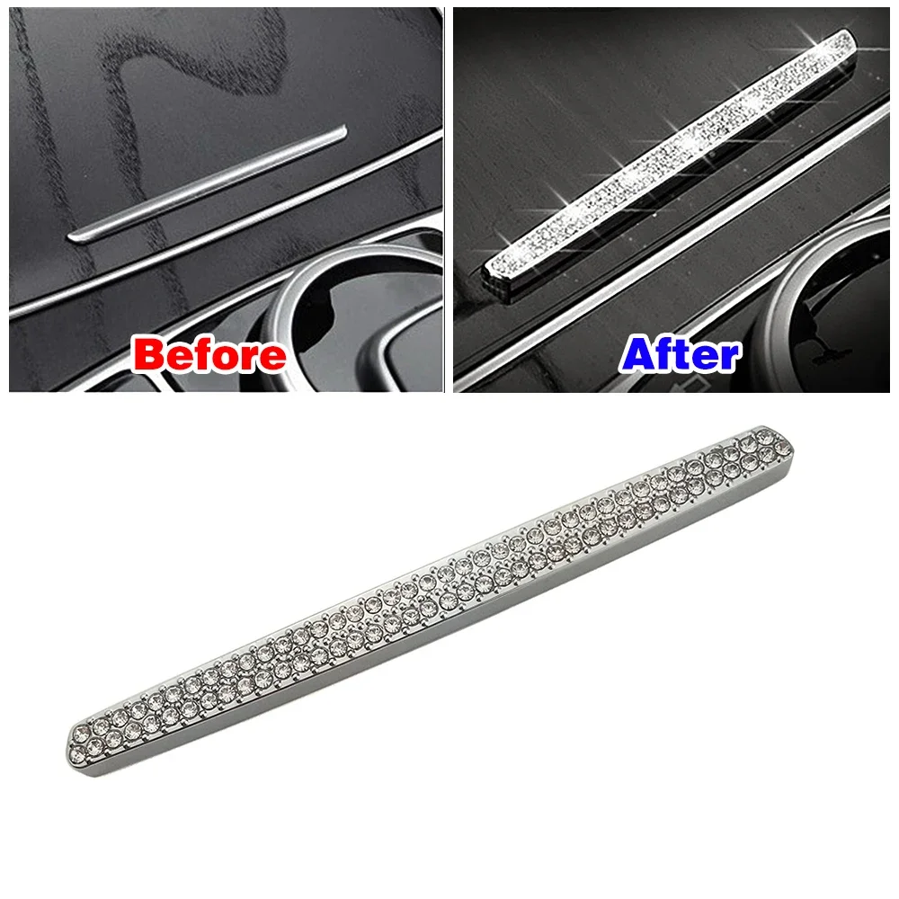 Für Mercedes Benz GLC253 2015-2019 Mittelkonsole Wasserbecherhalter Abdeckung Knopfschalter Zierleiste Kristall Diamant Aufkleber