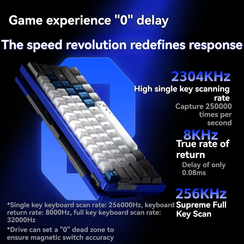 

AULA AG60 Magnetic Switch Keyboard Customized Wired Single Mode RGB 8K Return Rate Ergonomic E-sports Game Mechanical Keyboard