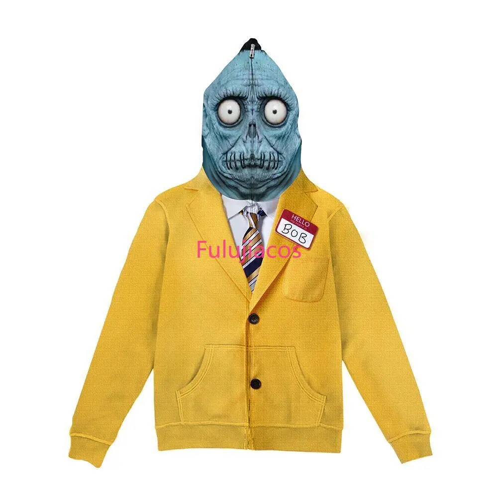 

Bob Shrinker Cosplay Hoodie 3D Printed Zipper up Jacket Pullover