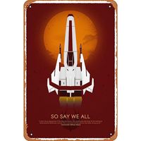 Battlestar Galactica Movie Series Vintage Retro Tin Sign,Movie Poster Art Classic Movie Posters Man Cave Wall Art Decor