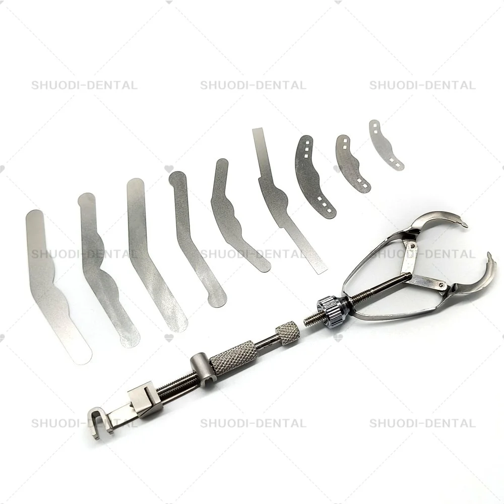 100pcs/pack Lab Matrix Bands Materials Stainless Steel  Lab Sectional Contoured Matrices  3 Sizes Best Tool s