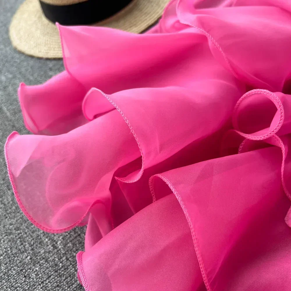 Chiffon French Chic Elegant Blouses for Women Spring Long Sleeve O-neck Solid Colours Femme Long Shirt Tops Ruffles Woman Blusas