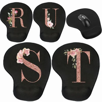 Mauspad, Schreibtischunterlage für PC, Laptop, ergonomische, rutschfeste Mauspads, Handgelenkpolster, Roségold-Serie, Bürozubehör, Mauspads