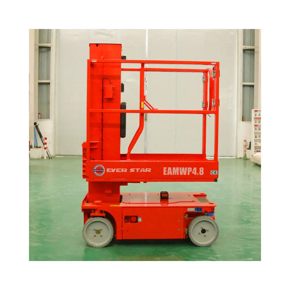 The fault code shows self-propelled vertical masts