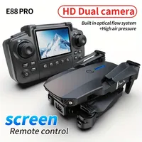 2025 New Screen Control E88 Drone HD Dual Camera HD Screen No Mobile Phone Needed One Key Takeoff Return Wi-Fi Apps Control
