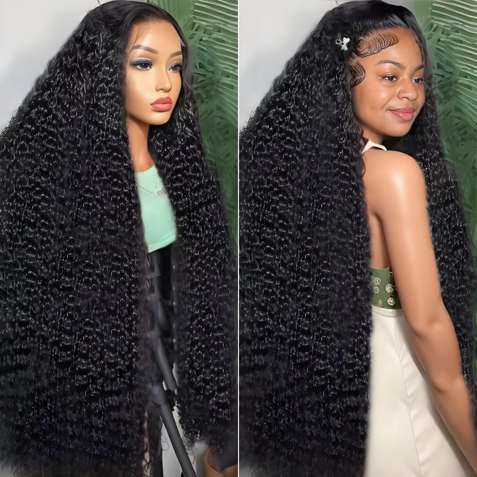 

Loose Deep Wave Wigs 13x6 HD Lace Frontal Wigs 30 Inch Curly 13x4 Pre Plucked Pre Cut Lace Front Wigs Human Hair For Black Women