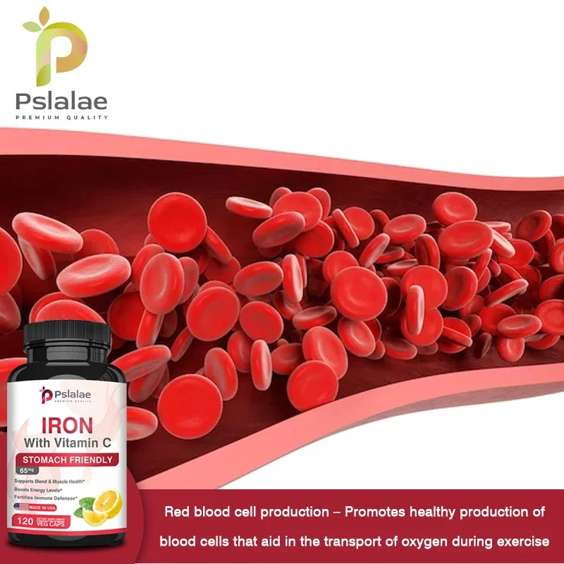 Iron 65 Mg Carbon-based Iron with Vitamin C for Maximum Absorption in The Stomach and Red Blood Cell Formation