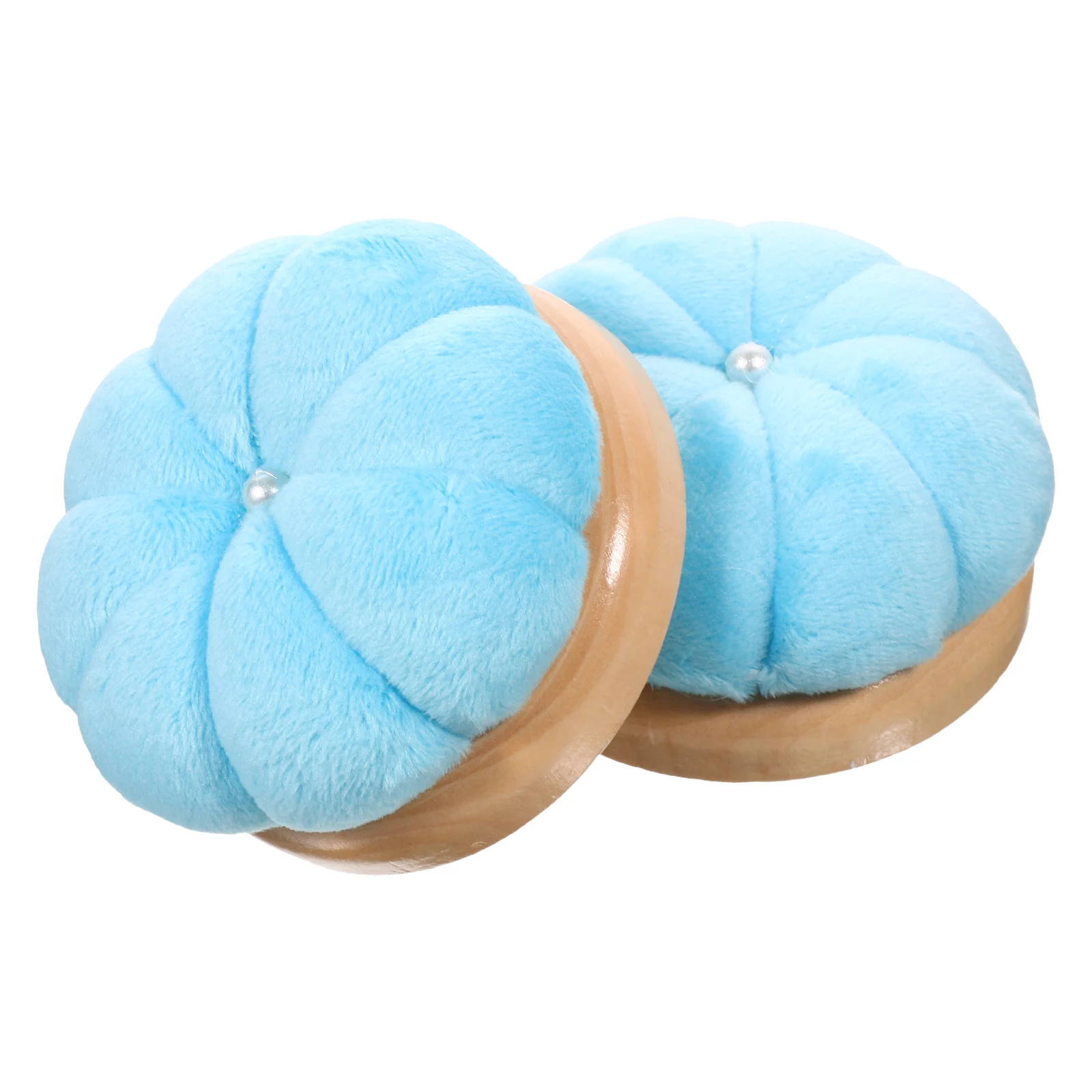 

2Pcs Pumpkin Shaped Sewing Pin Cushion Soft Texture Needle Holder Embroidery Accessories Craft Supplies Sewing Pin Holder