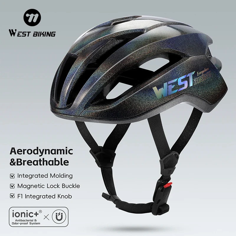 

CE Certified Bicycle Helmet Aerodynamic Design Magnetic Buckle Lightweight for Road Mountain Bike Cycling Safety Helmet