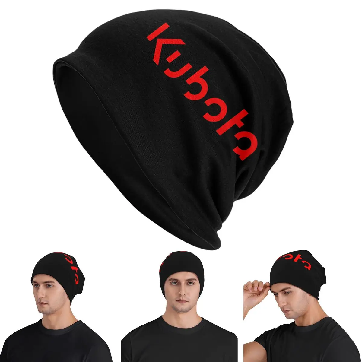 

Kubota (Red Vesion) Skullies Beanies Hats Warm Autumn Winter Outdoor Cap Knitted Bonnet Caps for Unisex Adult