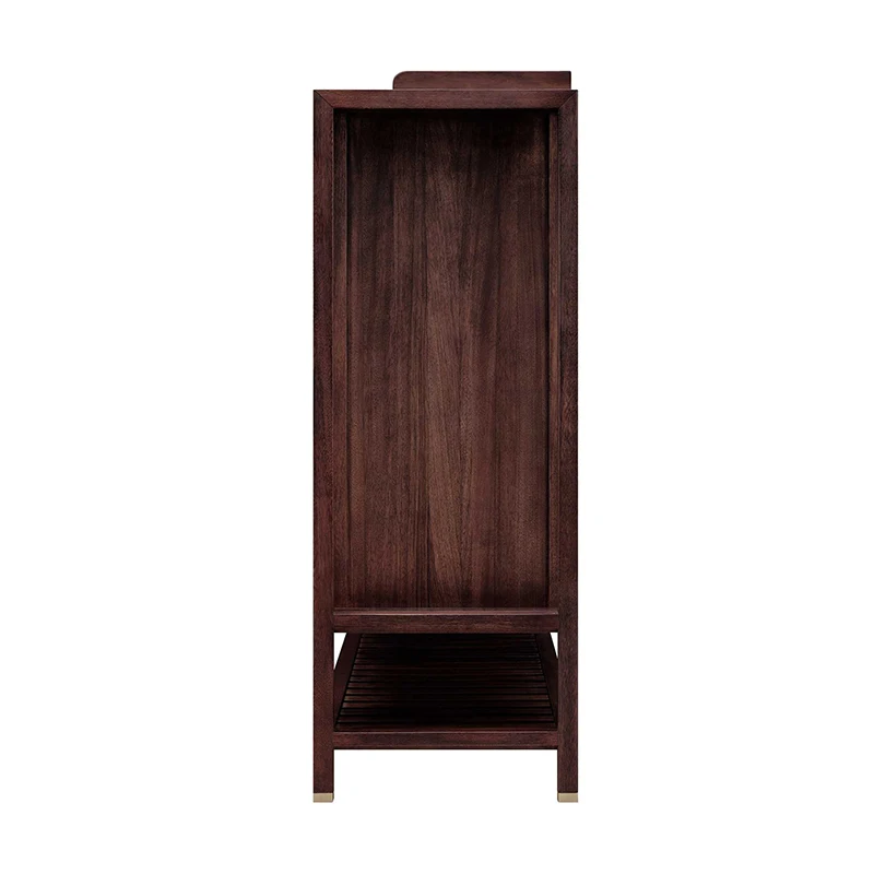 Shoe cabinet household entrance solid wood new Chinese-style entry door cabinet corridor against the wall storage